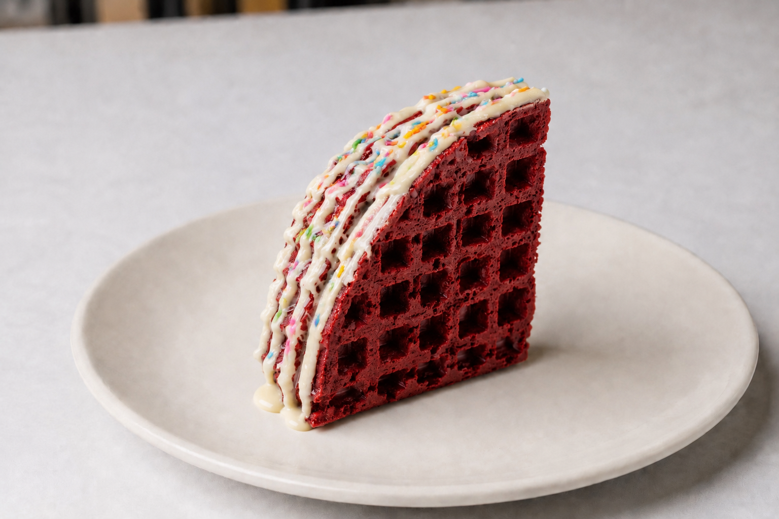 Red Velvet Bliss Waffle